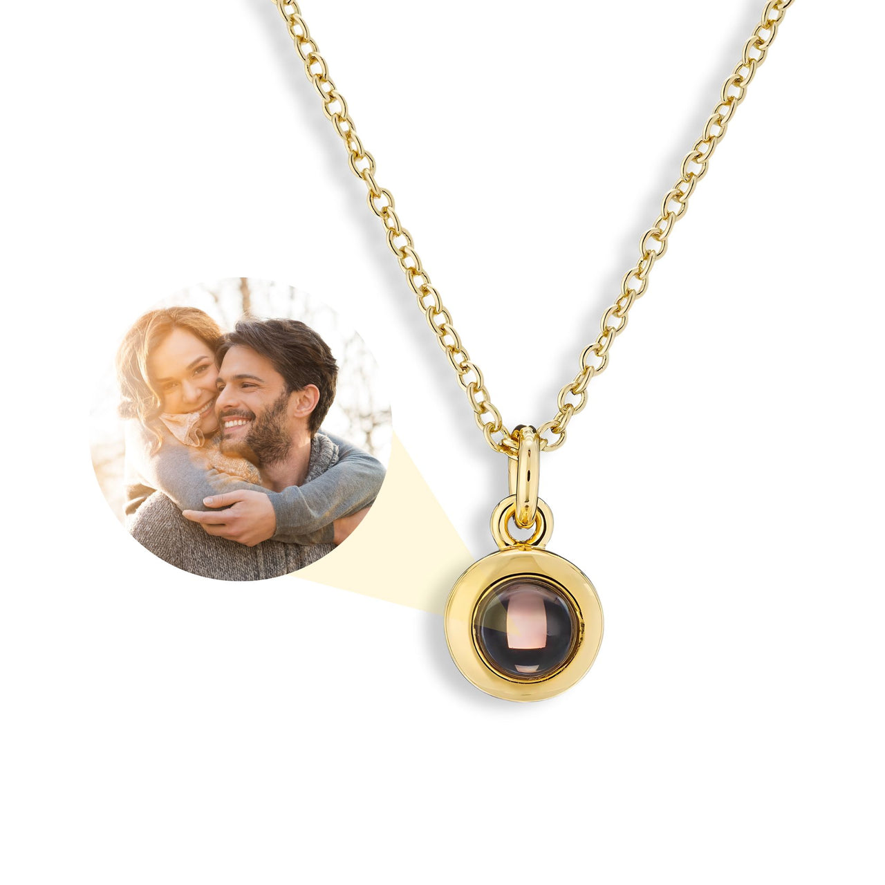 Circle Photo Necklace