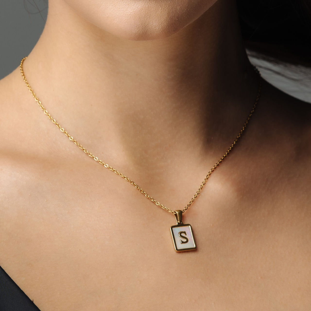 Happiness Initial Necklace