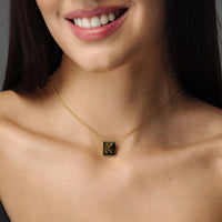 Thumbnail for Rectangle Initial Necklace