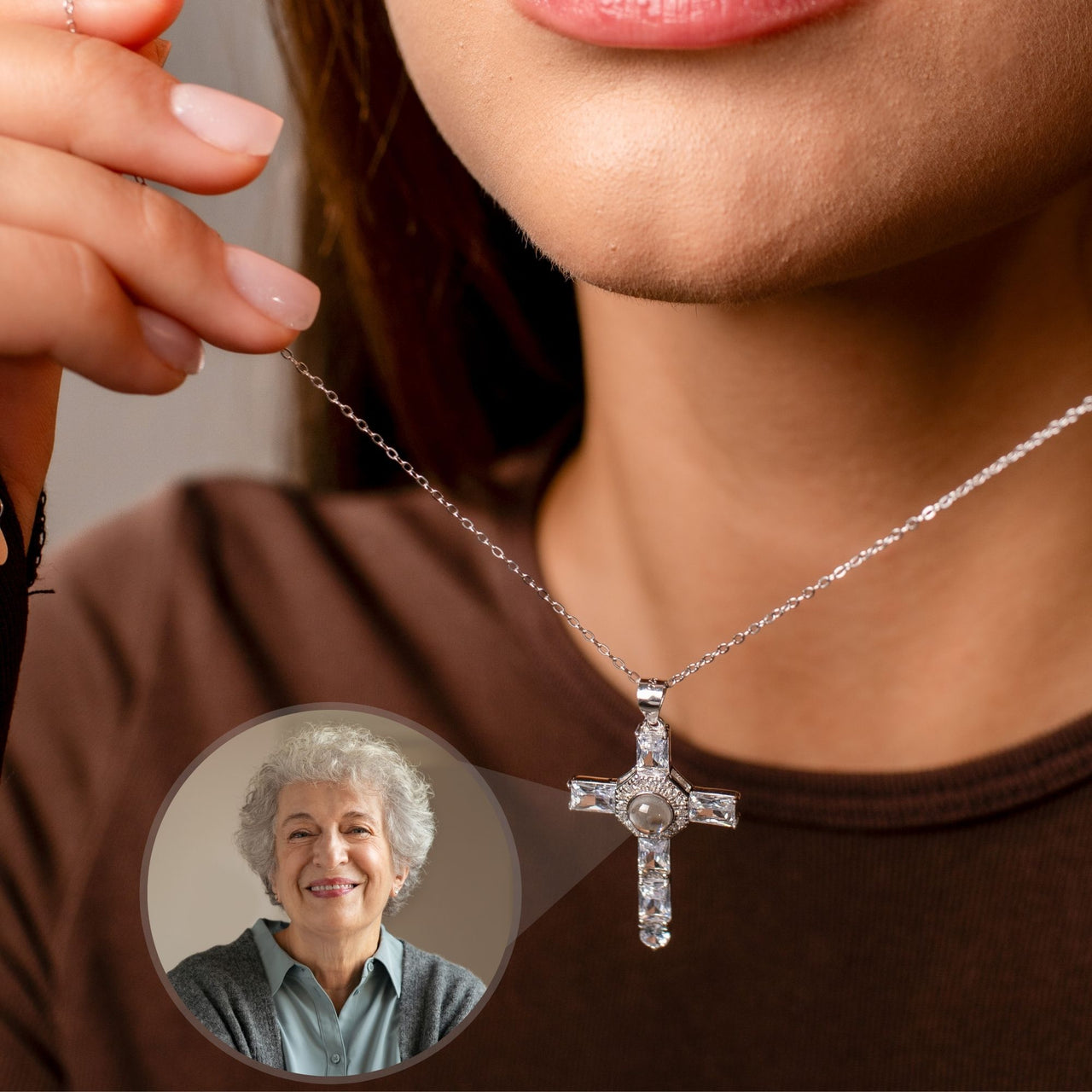 Collier Photo Croix