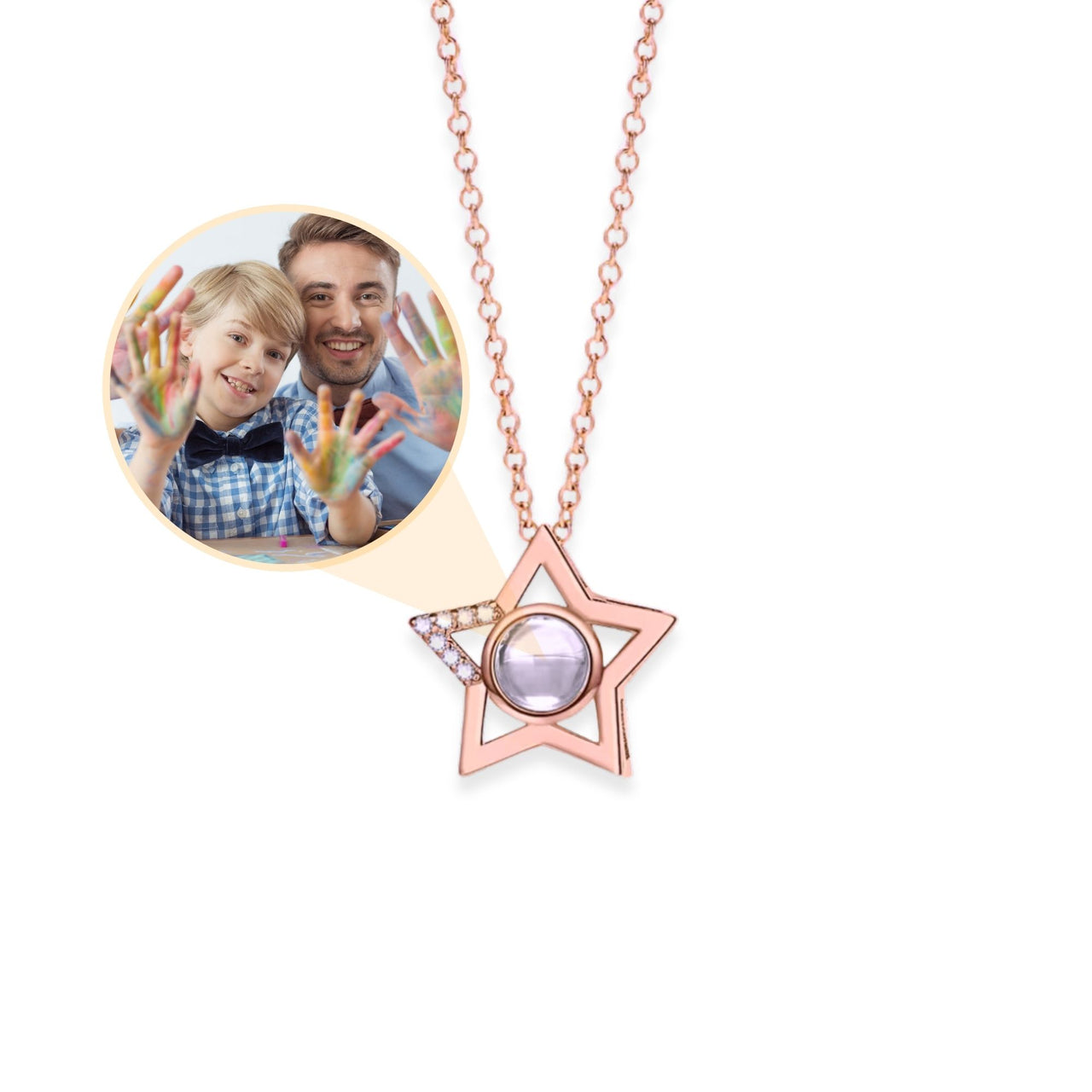 Star Photo Necklace