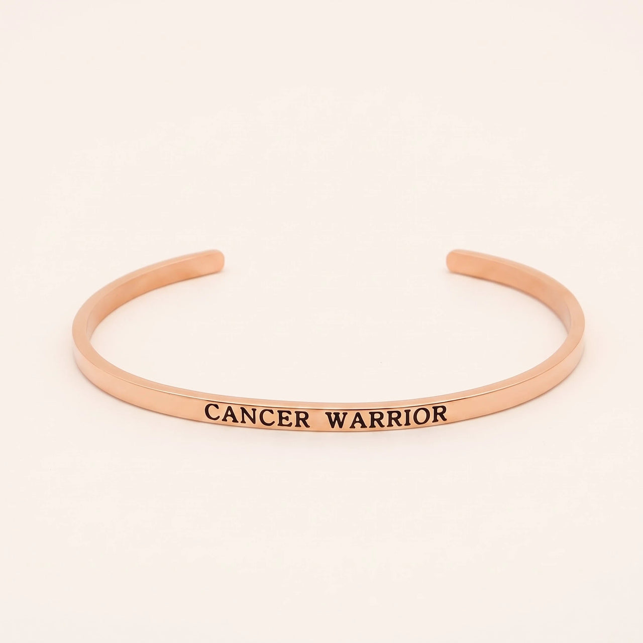 Bracciale motivazionale — foto prodotto su sfondo bianco, oro rosa | SKU: 7220397-rose-gold-plated
