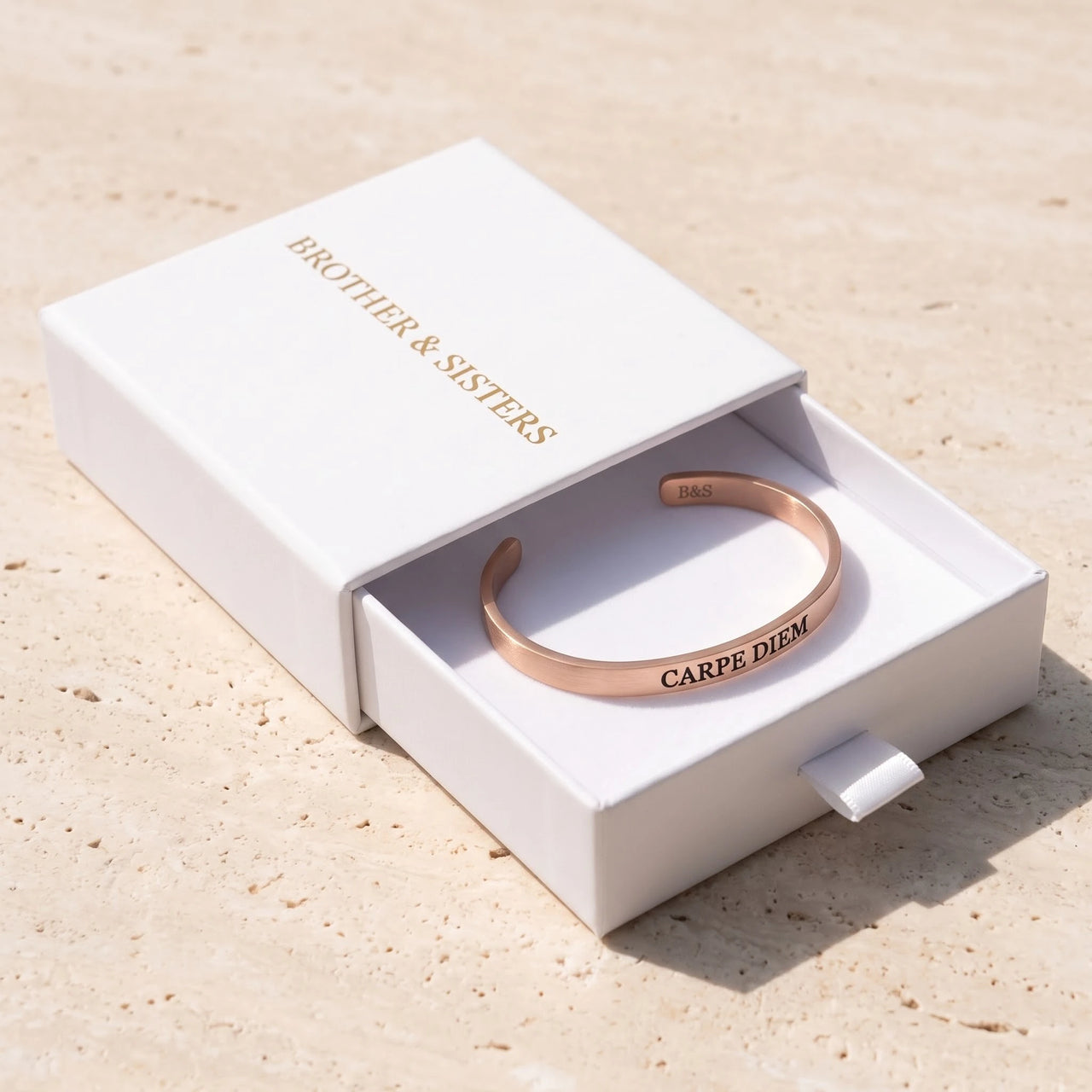 Carpe Diem, rose gold bracelet — gift box | SKU: cp-rg