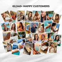 Thumbnail for Image collage of 62,340+ happy customers wearing the Tiny Heart Drop Anklet by Brother & Sisters.