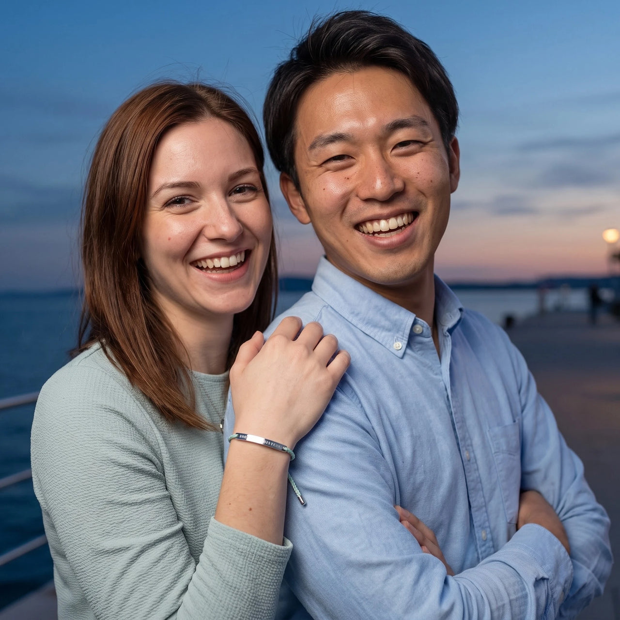 La Menthe, silver bracelet — couple | SKU: lamenthe-wg