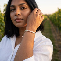 Thumbnail for La Nature, rose gold bracelet — worn gesture | SKU: lanature-rg