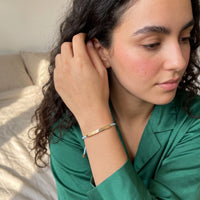 Thumbnail for Le Ciel, gold bracelet — worn gesture | SKU: leciel-g