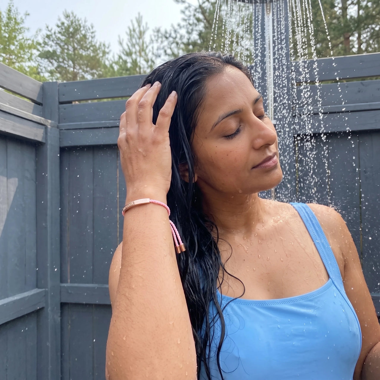 Le Corail, rose gold bracelet — outdoor shower | SKU: lecorail-rg