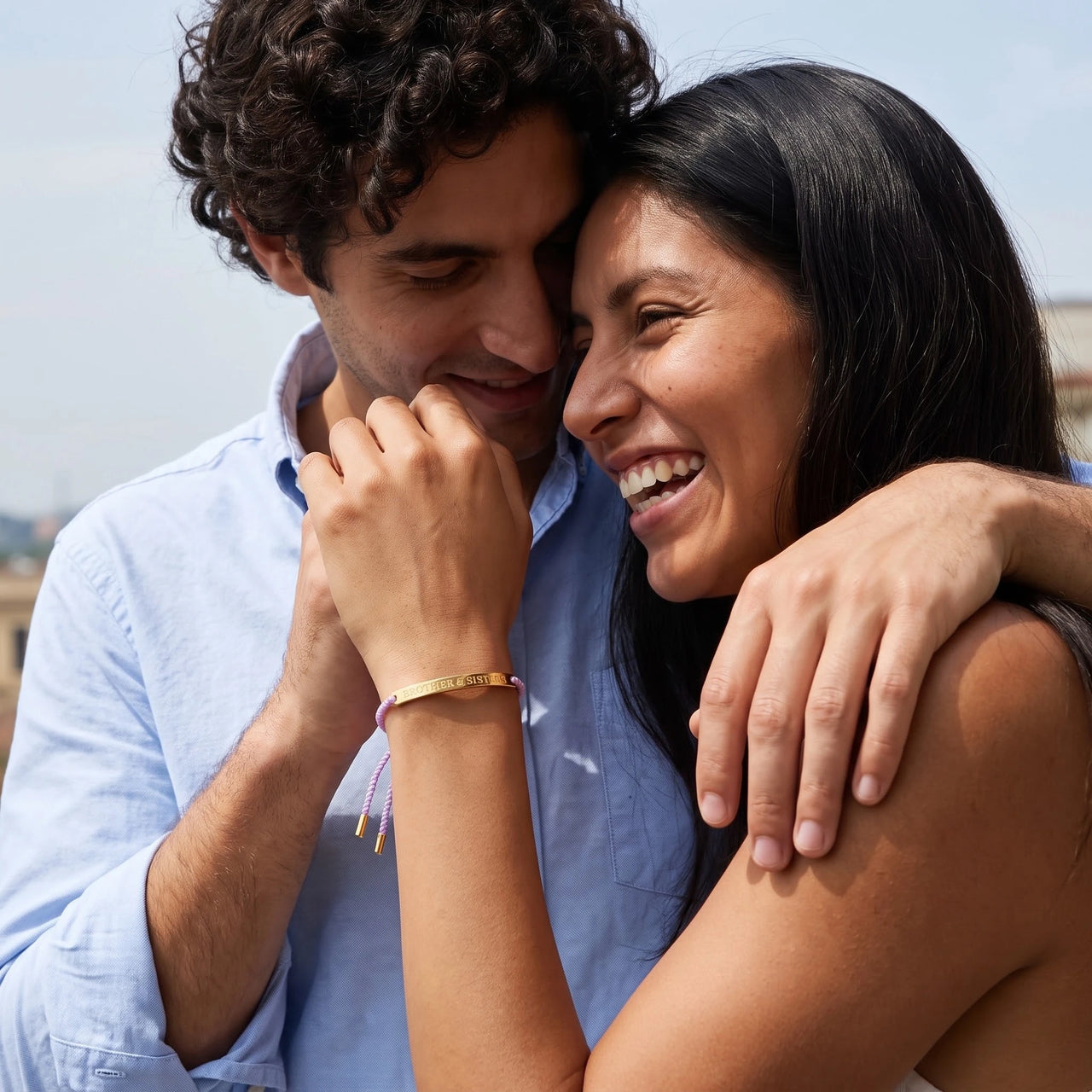 Le Mauve, gold bracelet — couple | SKU: lemauve-g
