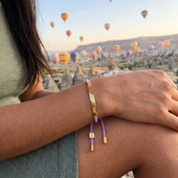 Thumbnail for Le Mauve, gold bracelet — getaway | SKU: lemauve-g