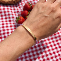 Thumbnail for Le Mauve, gold bracelet — real size | SKU: lemauve-g