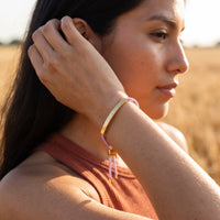 Thumbnail for Le Mauve, gold bracelet — worn gesture | SKU: lemauve-g