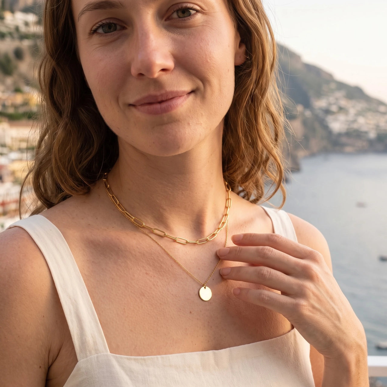 The Trendy, gold necklace — getaway | SKU: le-tendance-g