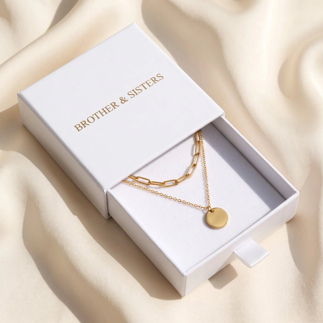 The Trendy, gold necklace — gift box | SKU: le-tendance-g