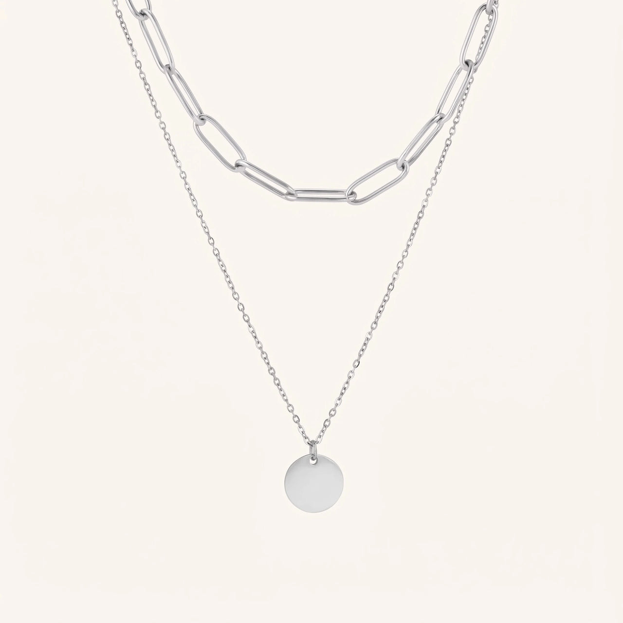 The Trendy, silver necklace — packshot | SKU: le-tendance-wg