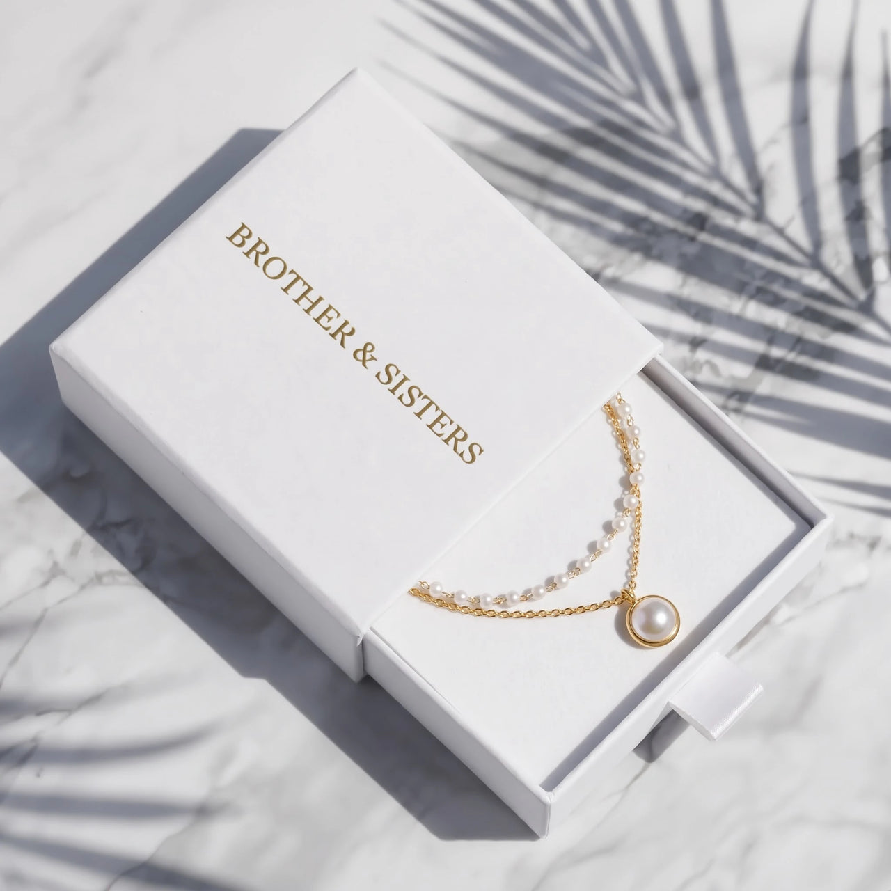 Armband perlen — in der Geschenkbox, Gold | SKU: l-epure