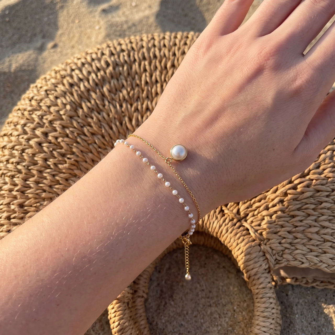 Armband gold — getragen, echte Größe, Gold | SKU: l-epure