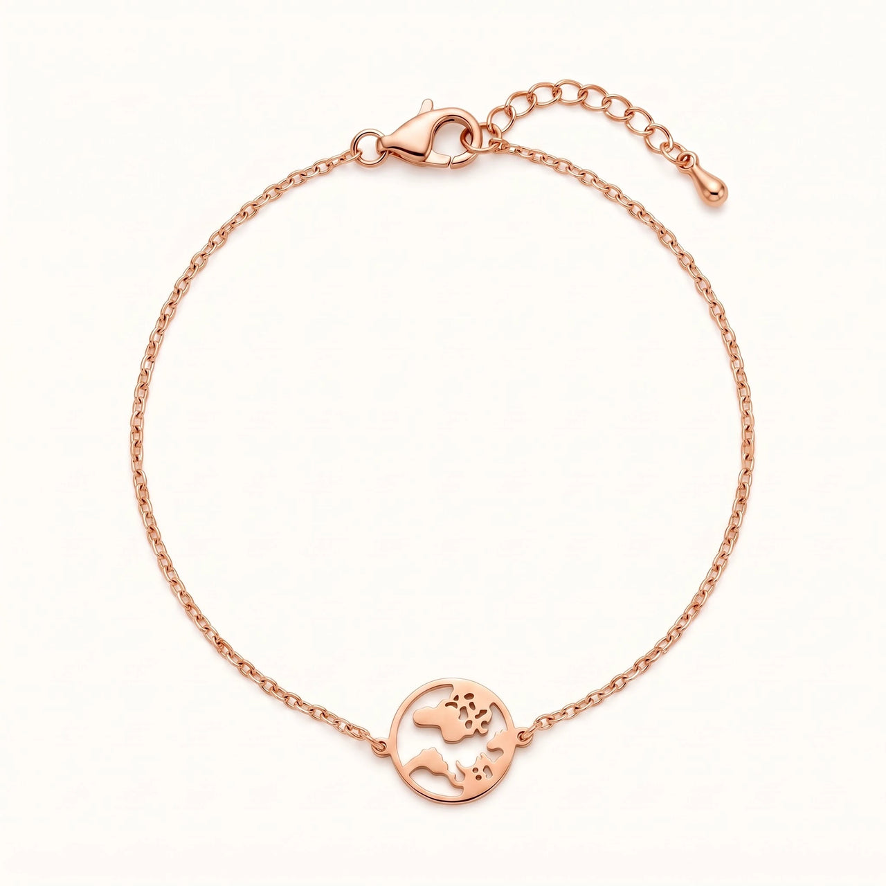 Bracciale viaggio — foto prodotto su sfondo bianco, oro rosa | SKU: 22665062-rose-gold