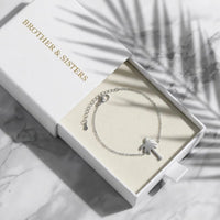 Thumbnail for Silver charm bracelet in the Brother & Sisters gift box | SKU: 7819407-silver-plated