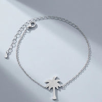 Thumbnail for Little Palm Bracelet, silver charm bracelet | SKU: 7819407-silver-plated