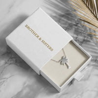 Thumbnail for Collana palma — nella scatola regalo, argento | SKU: 8732822-silver-plated