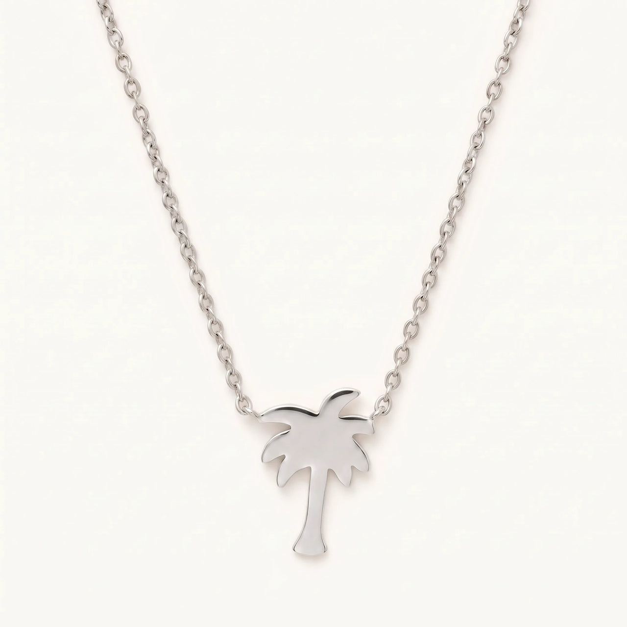 Collana palma — foto prodotto su sfondo bianco, argento | SKU: 8732822-silver-plated