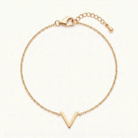 Thumbnail for Bracciale catenina — foto prodotto su sfondo bianco, oro | SKU: 9443177-gold