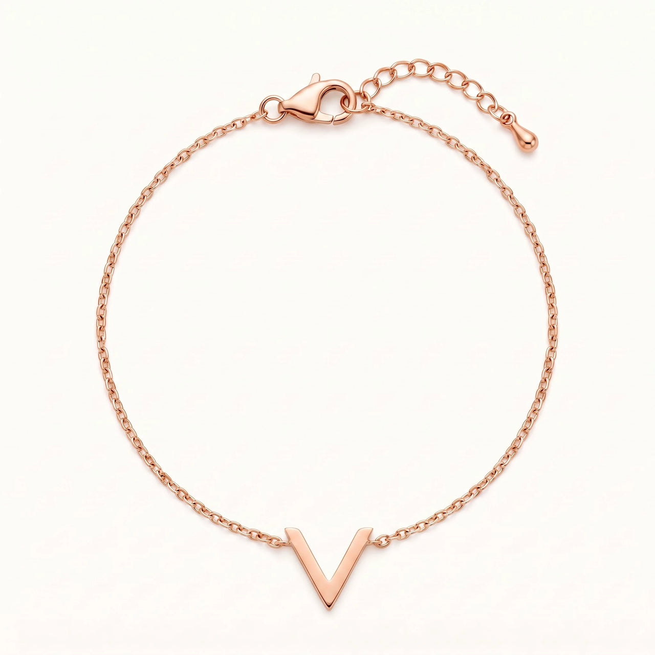 Bracciale v — foto prodotto su sfondo bianco, oro rosa | SKU: 9443177-rose-gold