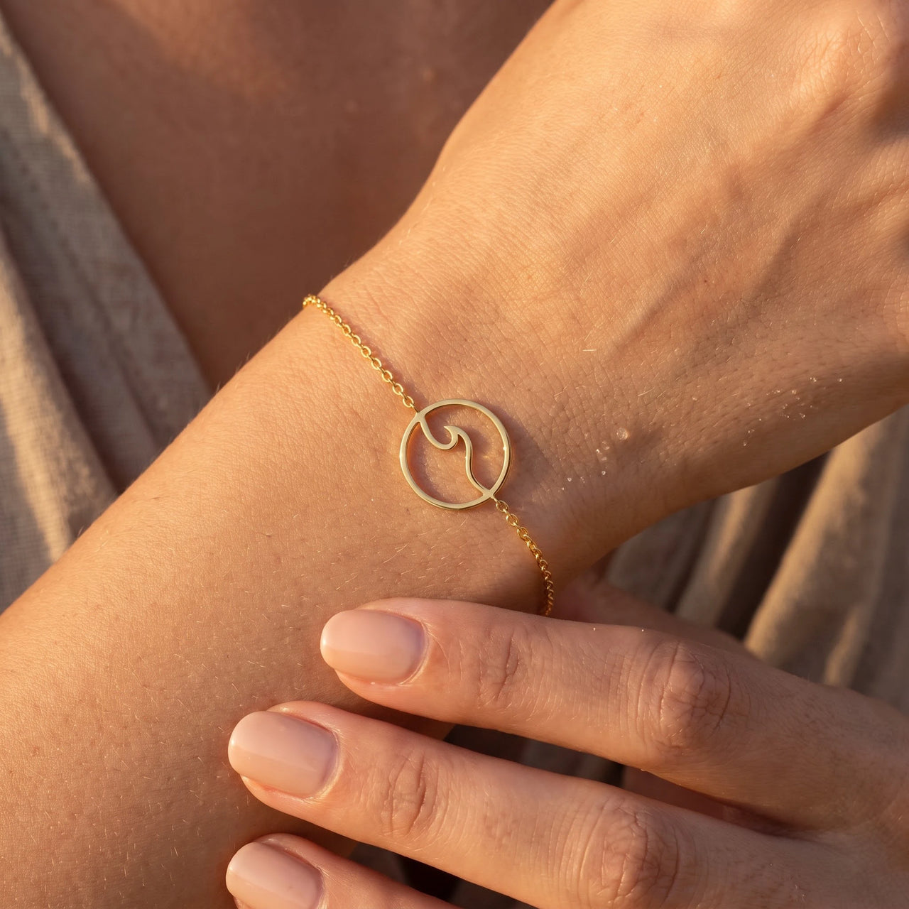 Bracciale mare — primo piano dei dettagli, oro | SKU: 17429078-gold