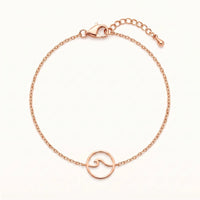 Thumbnail for Bracciale onda — foto prodotto su sfondo bianco, oro rosa | SKU: 17429078-rose-gold