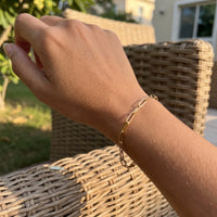 Thumbnail for Bracciale dorato — foto indossata, misura reale, oro | SKU: l-original