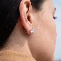 Thumbnail for Orecchini punto luce argento — primo piano dei dettagli, argento | SKU: 5056659