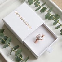 Thumbnail for Rose Gold Drop Ring, rose gold ring — gift box | SKU: 505162-4.5-rose-gold
