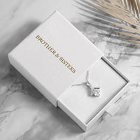 Thumbnail for Silver necklace with the Brother & Sisters gift box | SKU: 6309048