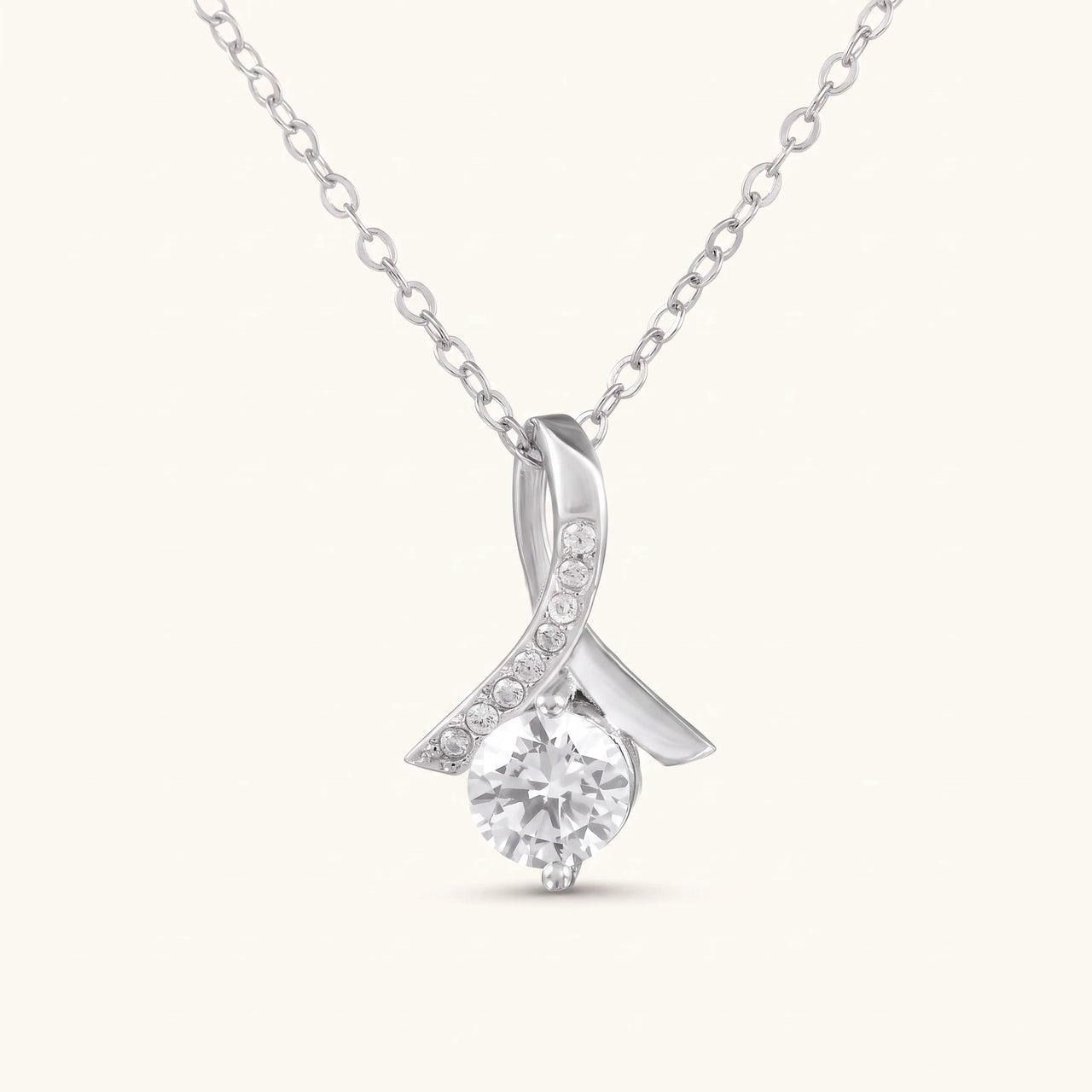 Silver Gem Necklace, silver necklace | SKU: 6309048