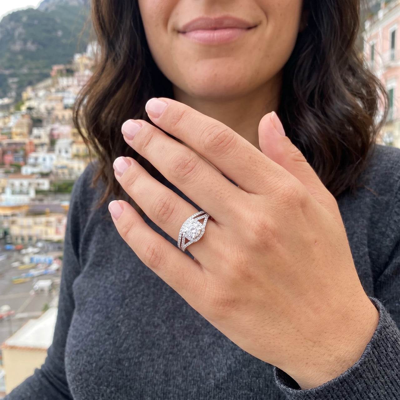 Silver ring worn on a summer trip | SKU: 497080-4.5-silver
