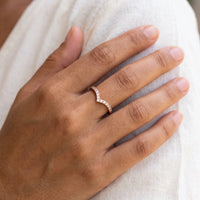 Thumbnail for Bague fine femme — gros plan sur les détails, or rose | SKU: 10645547-4.5-rose-gold