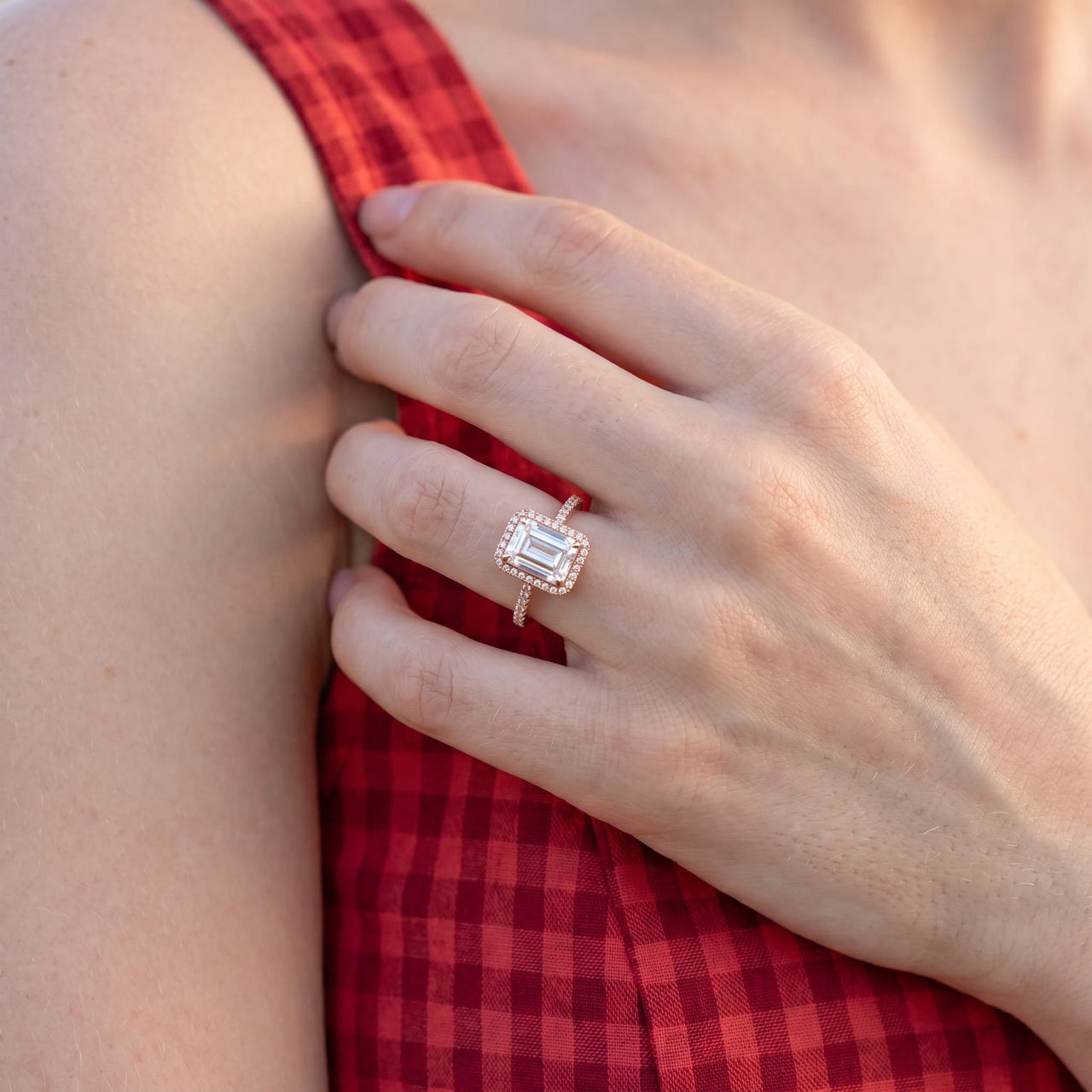 Verlobungsring rosegold — Nahaufnahme der Details, Roségold | SKU: 1969566-4-5-rose-gold
