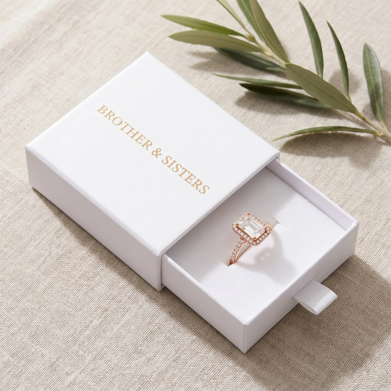 Halo ring — in der Geschenkbox, Roségold | SKU: 1969566-4-5-rose-gold