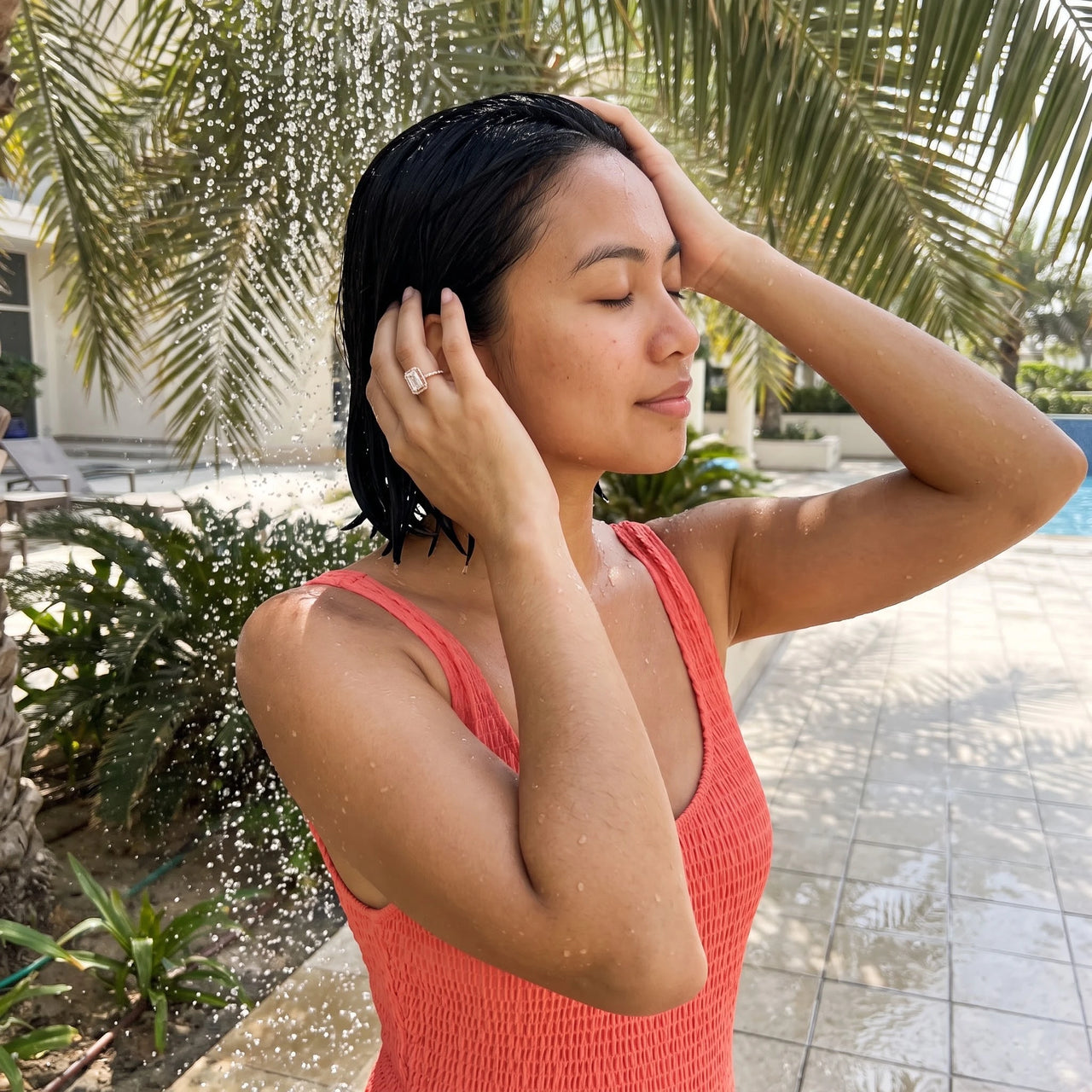 Verlobungsring rosegold — unter der Dusche getragen, wasserfest, Roségold | SKU: 1969566-4-5-rose-gold
