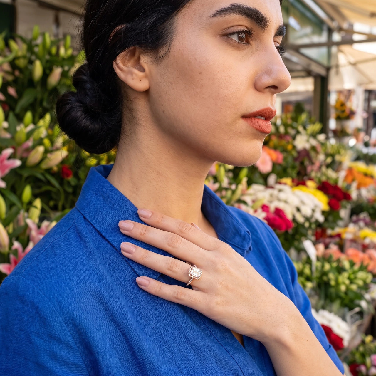 Versprechensring — getragen im Alltag, Roségold | SKU: 1969566-4-5-rose-gold