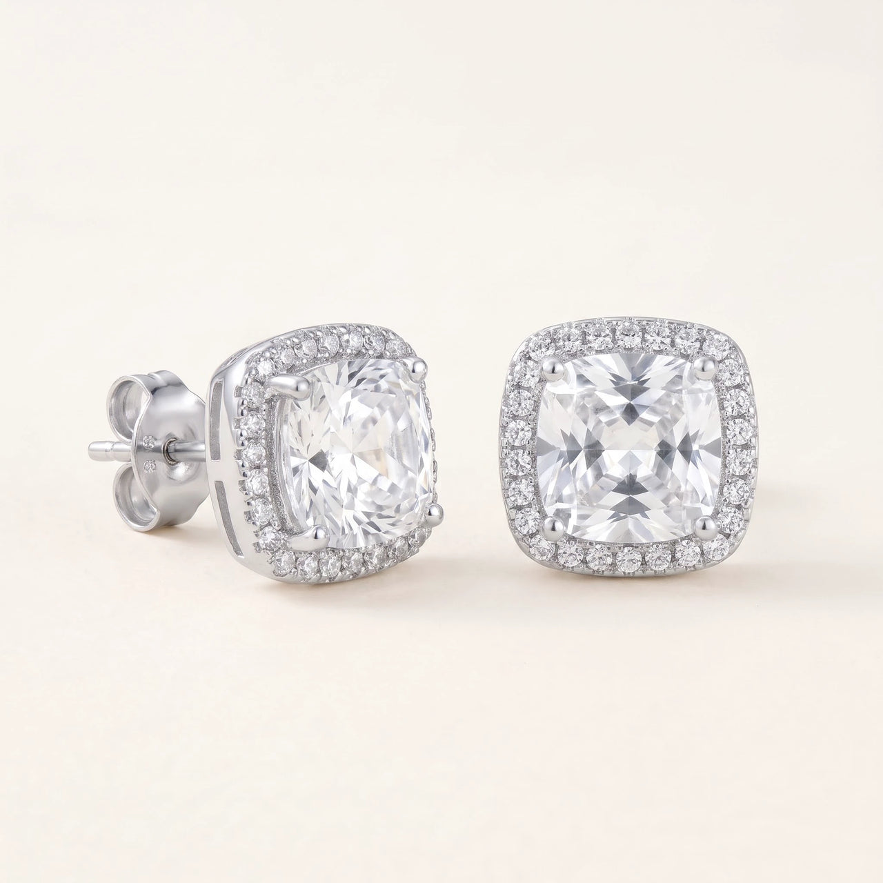 Orecchini sposa — foto prodotto su sfondo bianco, argento | SKU: 505185-white