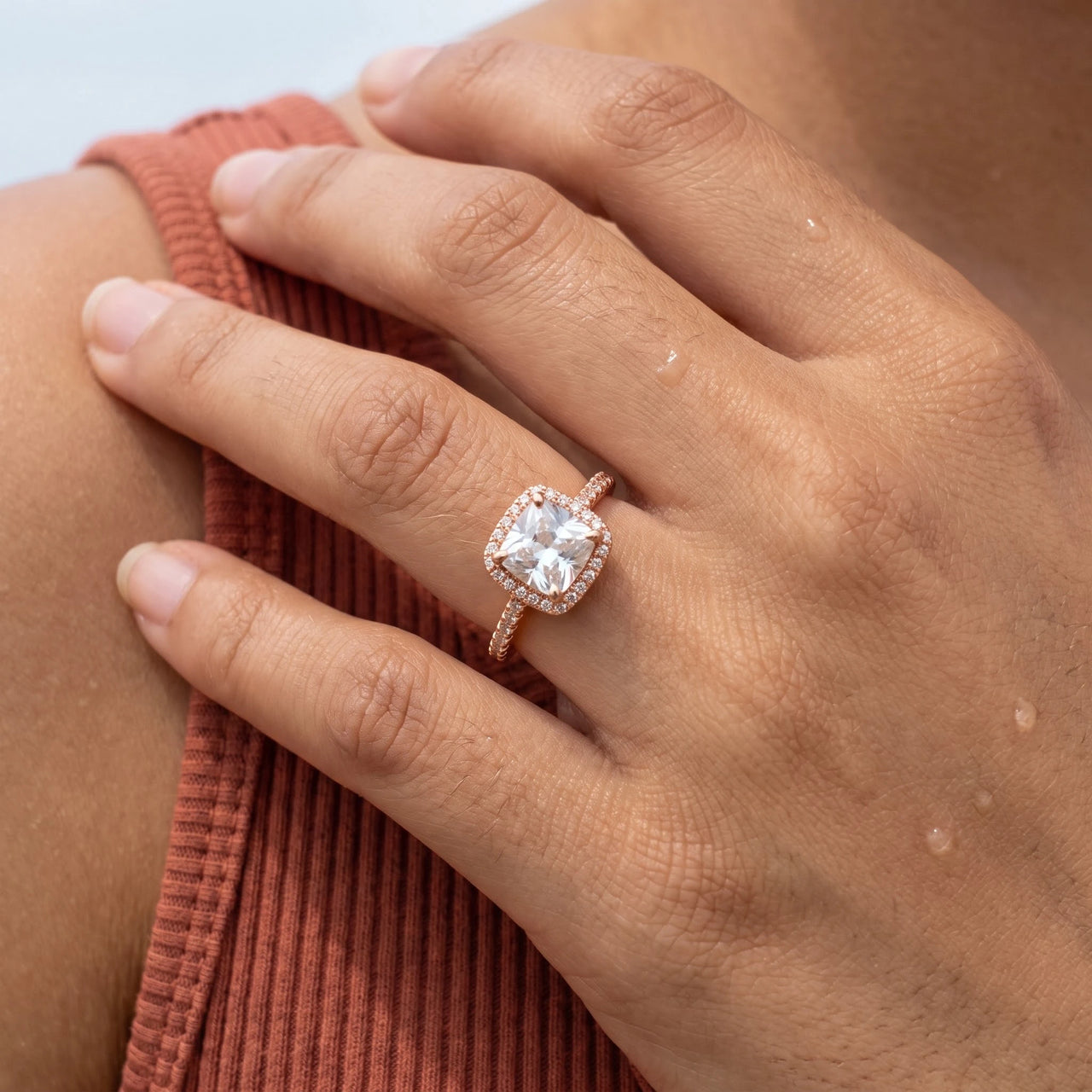 Rose Gold Timeless Ring, rose gold ring — close up | SKU: 497131-4.5-rose-gold