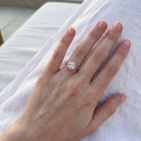Thumbnail for Rose Gold Timeless Ring worn, showing its real size | SKU: 497131-4.5-rose-gold