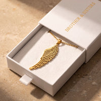 Thumbnail for The gold necklace in the Brother & Sisters gift box | SKU: 42003-gold