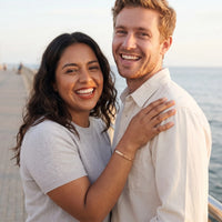 Thumbnail for Cadeau voyageuse — photo en couple, or rose | SKU: ttfa-rg