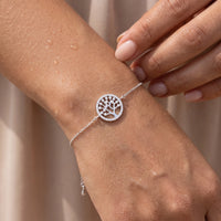 Thumbnail for Albero della vita gioiello — primo piano dei dettagli, argento | SKU: 18963309-white-gold