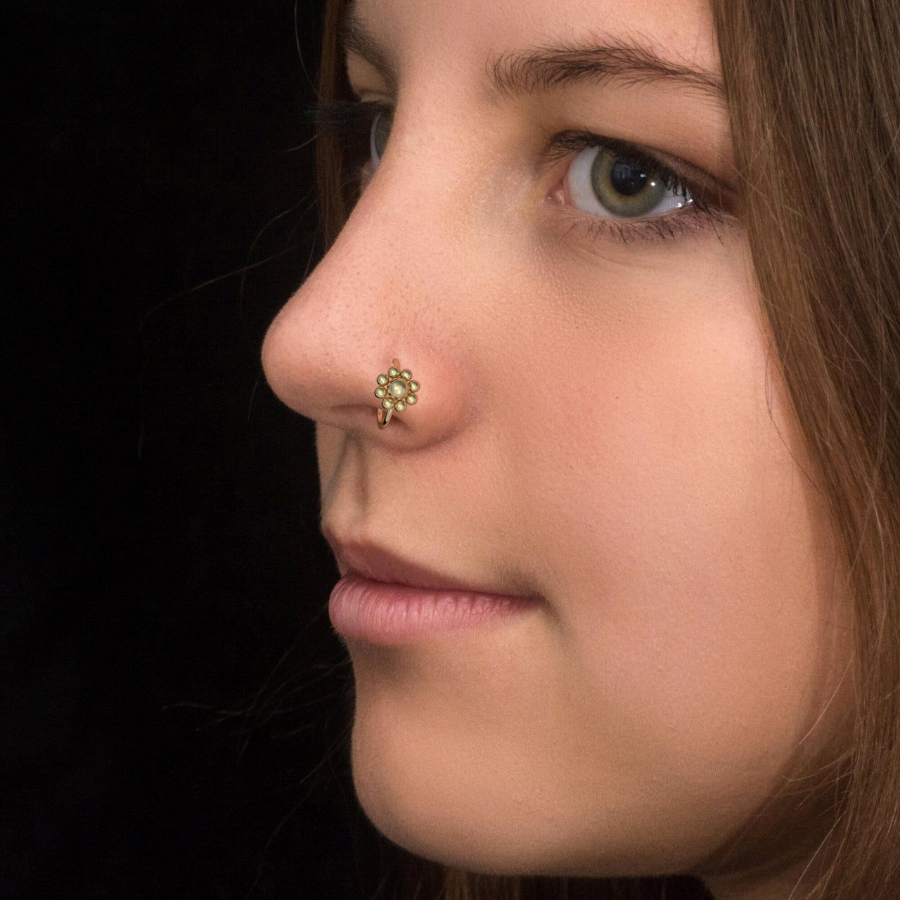 Whispering Nose Ring - Titanium Nose Jewelry - Gold Nose Ring - Nose Piercing Jewelry Nose Ring Brother & Sisters