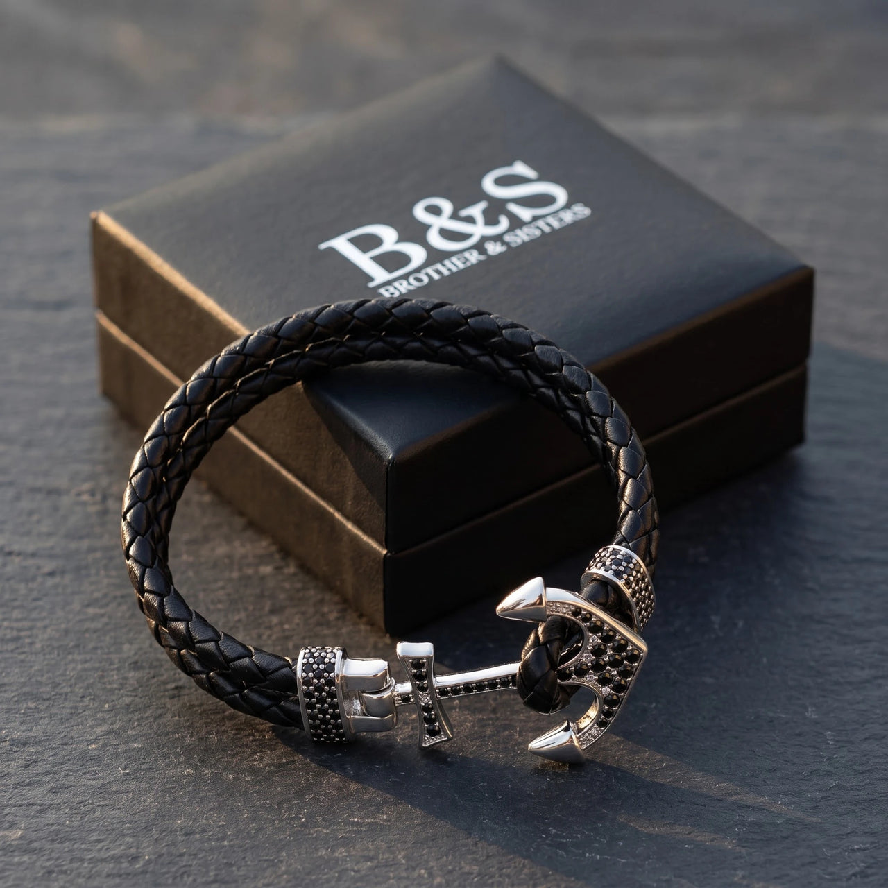 White Gold Anchor – in its Brother & Sisters gift box | Brother & Sisters | SKU: 3621358-silver-XS-14-15, 3621358-silver-S-16-17, 3621358-silver-M-18-19, 3621358-silver-L-20-21, 3621358-silver-XL-22-23